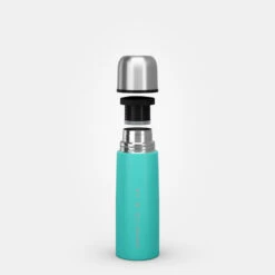 Quechua Bouteille Isotherme Inox 0,4L Avec Gobelet Pour La Randonnée - Turquoise -Quechua bouteille isotherme inox 04l avec gobelet pour la randonnee turquoise 7