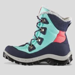 Quechua CHAUSSURES CHAUDES IMPERMÉABLES DE RANDONNÉE -SH500 WARM HIGH LACET-ENFANT 30-38 -Quechua chaussures chaudes impermeables de randonnee sh500 warm high lacet enfant 30 38 2