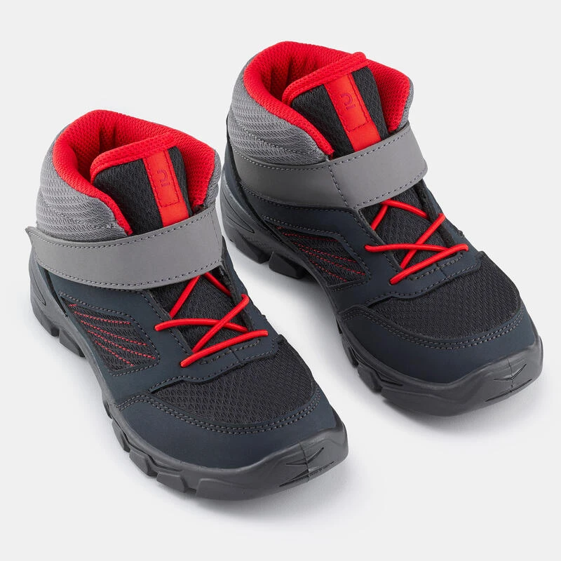 Quechua Chaussures De Randonnée Enfant Avec Scratch MH100 Mid Grise Foncée Du 24 AU 34 4 Quechua Chaussures De Randonnée Enfant Avec Scratch MH100 Mid Grise Foncée Du 24 AU 34 – Image 4