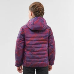 Quechua Doudoune De Randonnée Enfant MH500 Violet Print 7- 15 Ans -Quechua doudoune de randonnee enfant mh500 violet print 7 15 ans 3