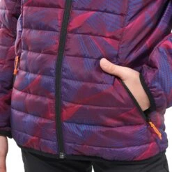 Quechua Doudoune De Randonnée Enfant MH500 Violet Print 7- 15 Ans -Quechua doudoune de randonnee enfant mh500 violet print 7 15 ans 5
