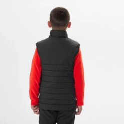 Quechua -Quechua gilet doudoune de randonnee hybride noir enfant 7 15 ans 1