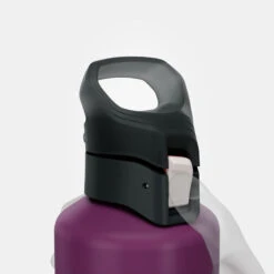 Quechua Gourde Alu 1L Avec Bouchon à Ouverture Rapide Pour La Randonnée - Violet -Quechua gourde alu 1l avec bouchon a ouverture rapide pour la randonnee violet 5