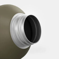 Quechua Gourde Inox 1,5L Avec Bouchon à Vis Pour La Randonnée - Kaki -Quechua gourde inox 15l avec bouchon a vis pour la randonnee kaki 6