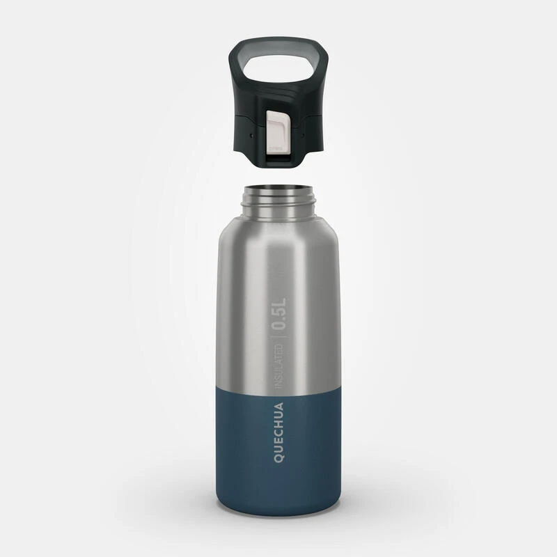 Quechua Gourde MH500 Isotherme Randonnée Inox 0,5L Bleu 2 Quechua Gourde MH500 Isotherme Randonnée Inox 0,5L Bleu – Image 2