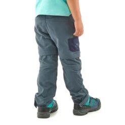 Quechua Pantalon De Randonnée Modulable - MH500 Gris/bleu- Enfant 2-6 ANS -Quechua pantalon de randonnee modulable mh500 grisbleu enfant 2 6 ans 2