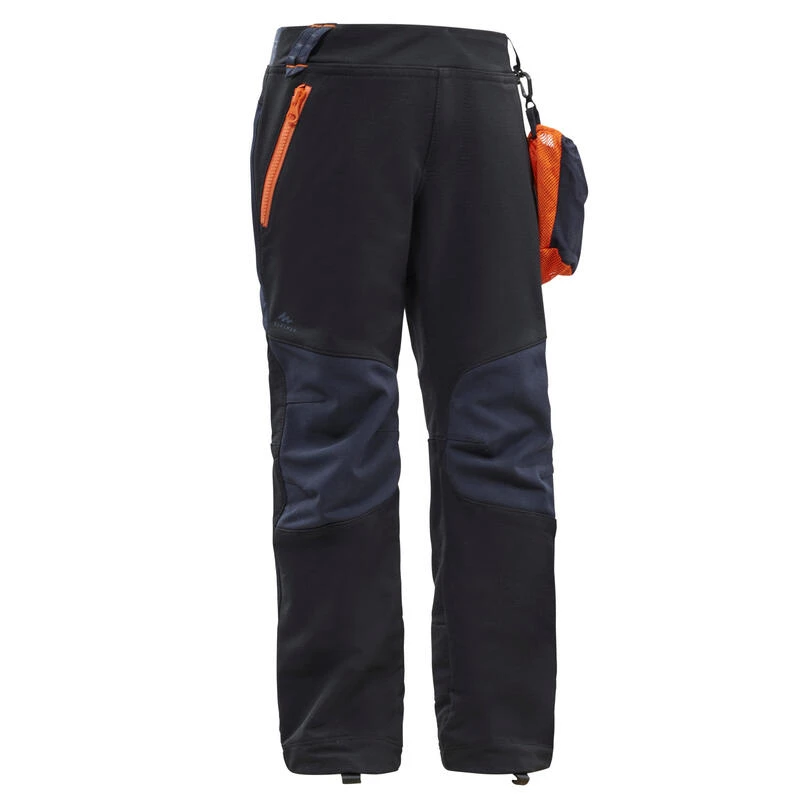 Quechua Pantalon Softshell De Randonnée - MH550 Noir - Enfant 2-6 Ans 2 Quechua Pantalon Softshell De Randonnée - MH550 Noir - Enfant 2-6 Ans – Image 2