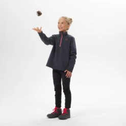 Quechua Polaire De Randonnée - MH100 Grise Foncée - Enfant 7-15 Ans -Quechua polaire de randonnee mh100 grise foncee enfant 7 15 ans 2