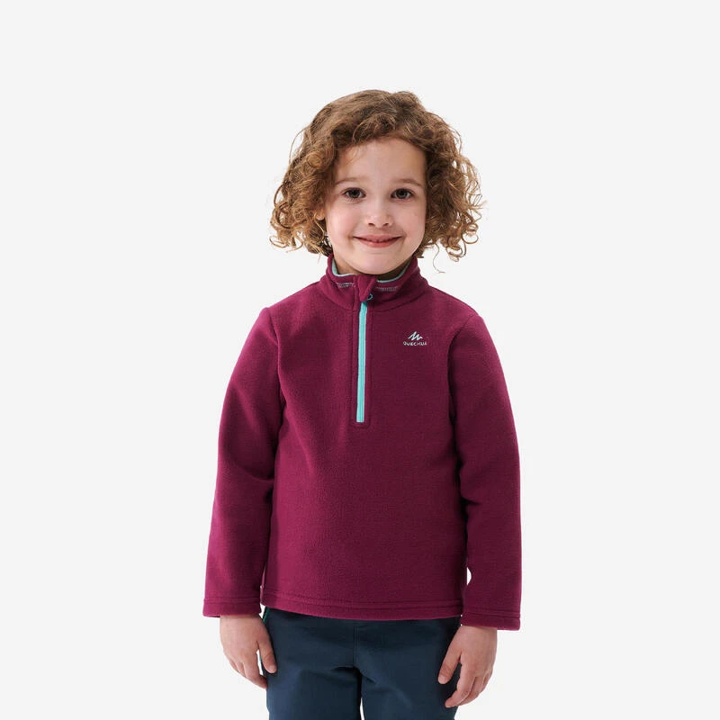 Quechua Polaire De Randonnée - MH100 Violette - Enfant 2-6 Ans 1 Quechua Polaire De Randonnée - MH100 Violette - Enfant 2-6 Ans