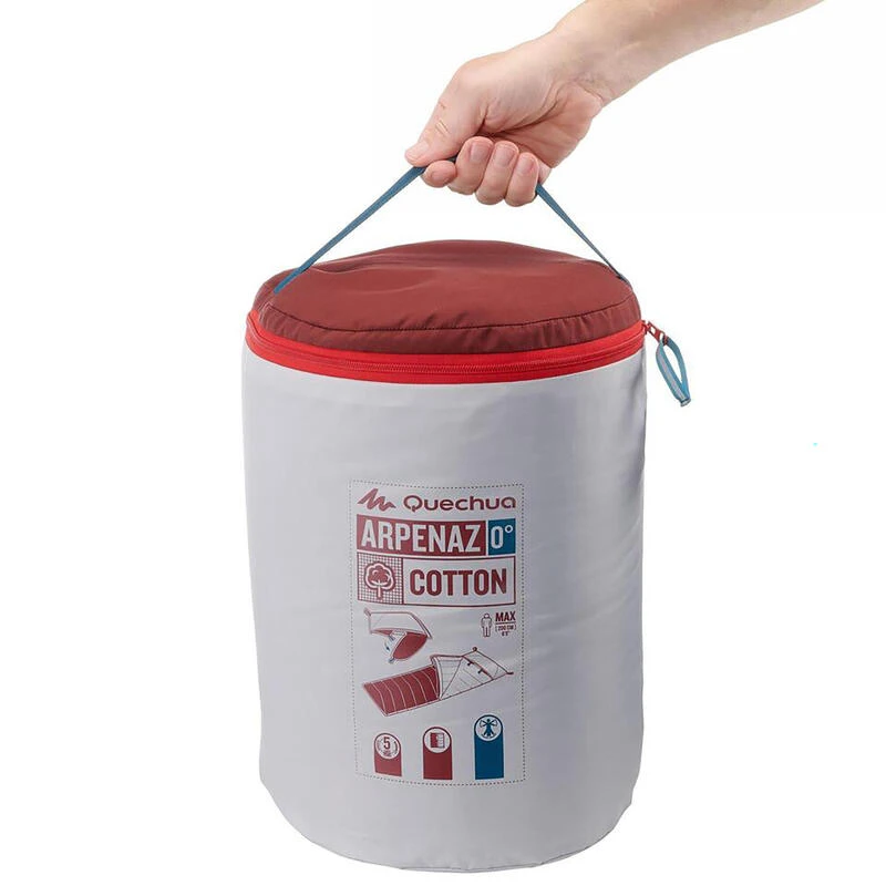 Quechua SAC DE COUCHAGE EN COTON POUR LE CAMPING - ARPENAZ 0° COTON 10 Quechua SAC DE COUCHAGE EN COTON POUR LE CAMPING - ARPENAZ 0° COTON – Image 10
