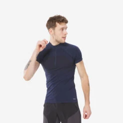Quechua T-shirt De Randonnée Manches Courtes En Synthétique - MH900 - Homme