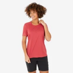 Quechua T-shirt De Randonnée Manches Courtes - MH500 - Femme