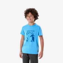 Quechua T-Shirt De Randonnée - MH100 Bleu - Enfant 7-15 Ans