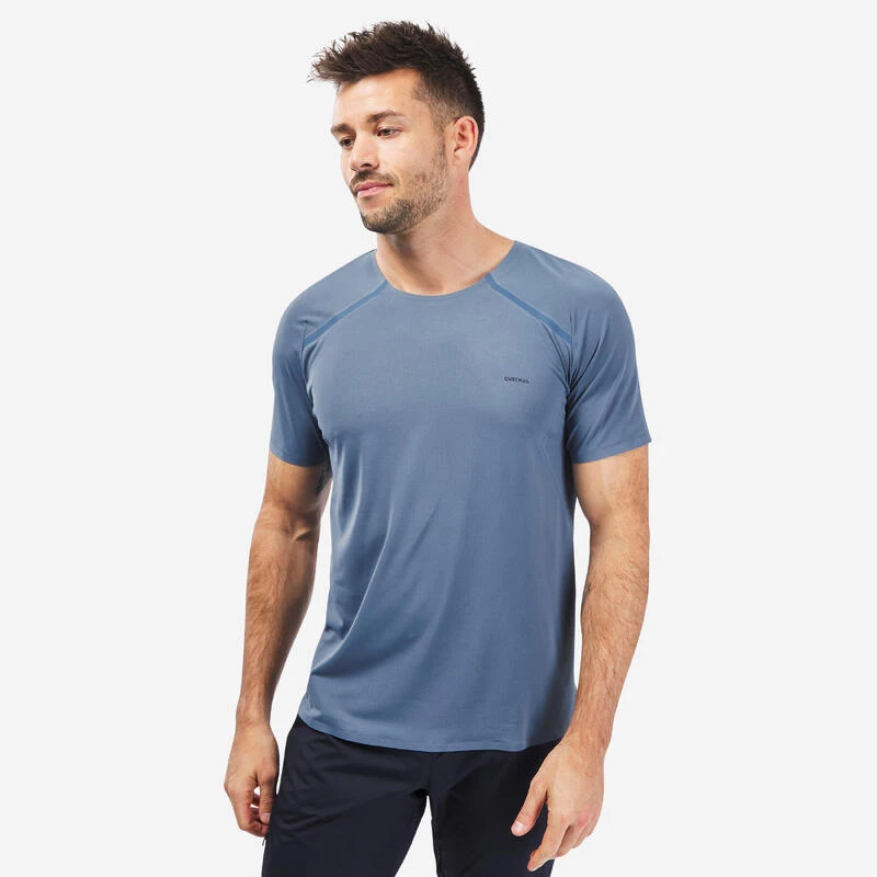 Quechua T-shirt Manches Courtes De Randonnée Rapide Homme FH900 Ice 1 Quechua T-shirt Manches Courtes De Randonnée Rapide Homme FH900 Ice