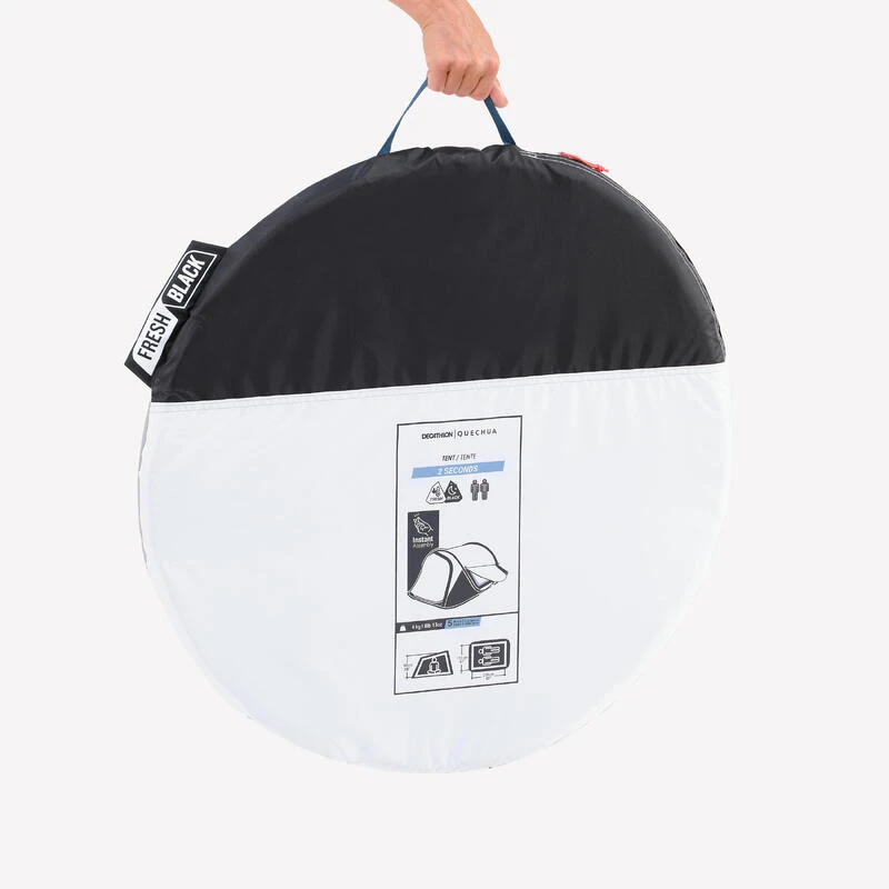 Quechua Tente De Camping - 2 SECONDS - 2 Places - Fresh & Black 3 Quechua Tente De Camping - 2 SECONDS - 2 Places - Fresh & Black – Image 3