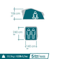 Quechua TENTE DE TOIT MH500 FRESH & BLACK 2P 13 Quechua TENTE DE TOIT MH500 FRESH & BLACK 2P -Quechua tente de toit mh500 fresh and black 2p 3