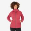 Quechua Veste Imperméable De Randonnée Montagne - MH500 - Femme - Framboise