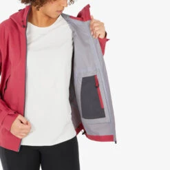 Quechua Veste Imperméable De Randonnée Montagne - MH500 - Femme - Framboise -Quechua veste impermeable de randonnee montagne mh500 femme framboise 9