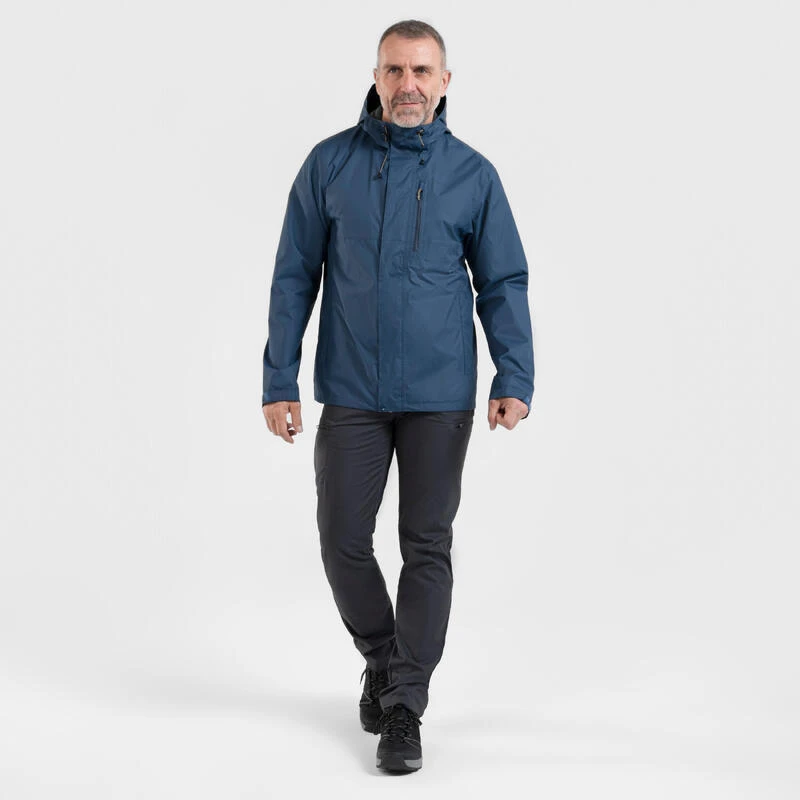 Quechua Veste Imperméable De Randonnée - NH500 Imper - Homme 2 Quechua Veste Imperméable De Randonnée - NH500 Imper - Homme – Image 2