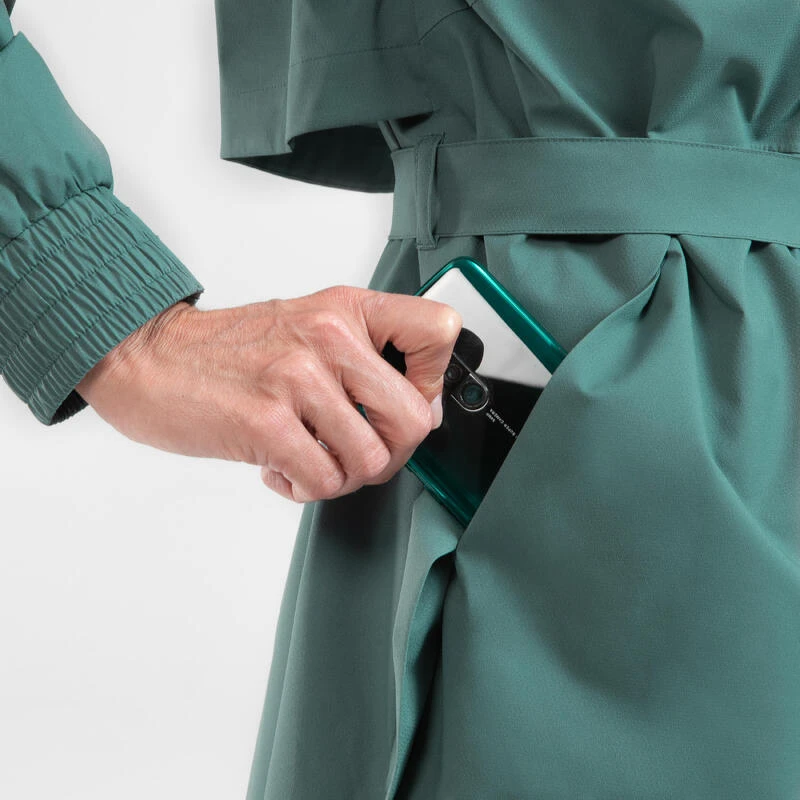 Quechua Veste Longue Imperméable De Randonnée - Raincut Long Series - Femme 6 Quechua Veste Longue Imperméable De Randonnée - Raincut Long Series - Femme – Image 6