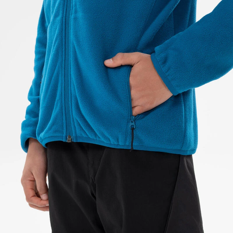 Quechua Veste Polaire De Randonnée - MH150 Bleue - Enfant 7-15 Ans 5 Quechua Veste Polaire De Randonnée - MH150 Bleue - Enfant 7-15 Ans – Image 5