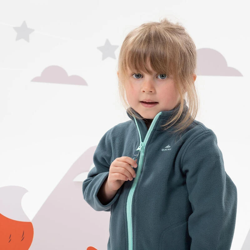 Quechua Veste Polaire De Randonnée - MH150 Grise - Enfant 2-6 Ans 4 Quechua Veste Polaire De Randonnée - MH150 Grise - Enfant 2-6 Ans – Image 4