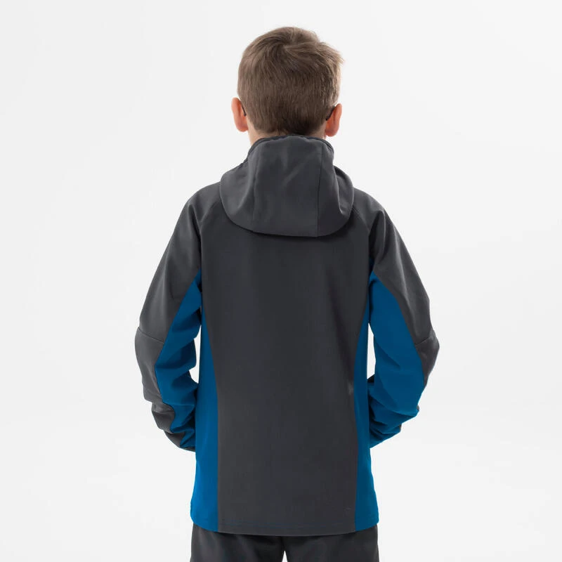 Quechua Veste Softshell De Randonnée MH550 -bleue Et Grise - Enfant 7-15 ANS 6 Quechua Veste Softshell De Randonnée MH550 -bleue Et Grise - Enfant 7-15 ANS – Image 6